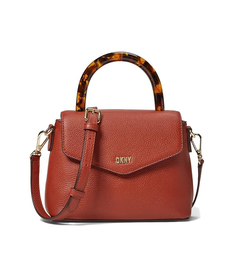 DKNY Frankie Top-Handle Crossbody Brick Red One Size